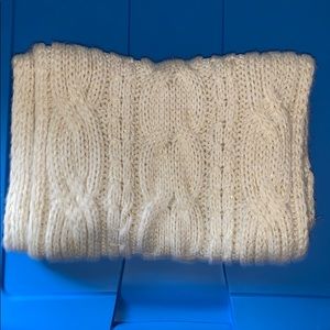 Sparkly cream colored scarf